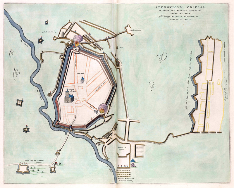 Steenwijk beleg 1592 Blaeu